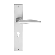 AQUA Door Lever handle on Plate - Polis